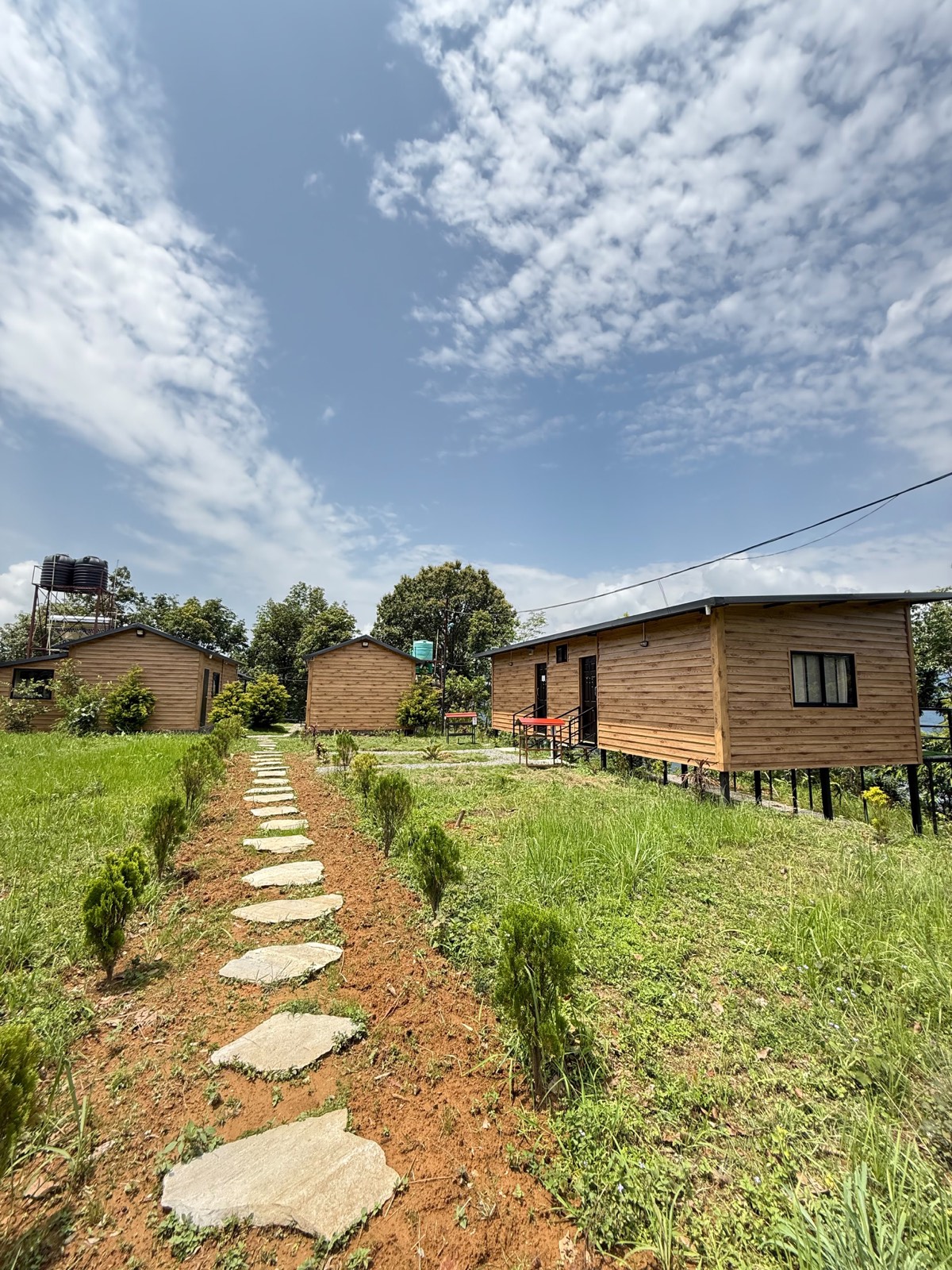 The three cabins